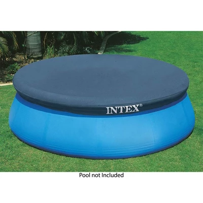 Intex 28020E 7.3 Feet Easy Set Swimming Pool Debris Vinyl Cover Tarp, Blue 1 Intex 28020E 7.3 Feet Easy Set Swimming Pool Debris Vinyl Cover Tarp, Blue