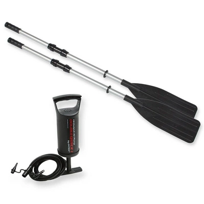 Intex Excursion 5 Person Inflatable Rafting And Fishing Boat Set With 2 Oars 4 Intex Excursion 5 Person Inflatable Rafting And Fishing Boat Set With 2 Oars - Image 4