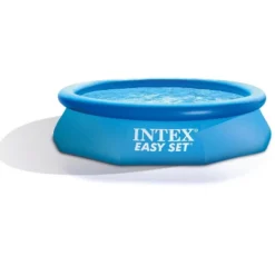 Intex 10'x2.5' Kid Swimming Pool W/Filter Pump & Cleaning Maintenance Kit