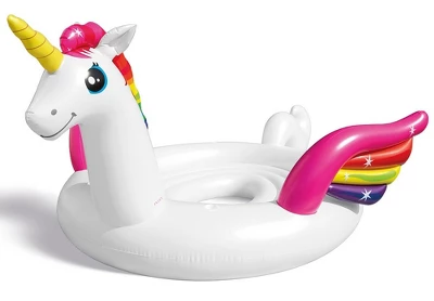 Intex 57296EP Unicorn Party Inflatable Pool Island Float 169L X 119W X 60H Inches 1 Intex 57296EP Unicorn Party Inflatable Pool Island Float 169L X 119W X 60H Inches