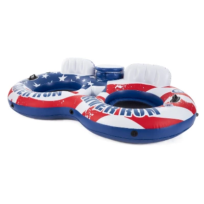 Intex American Flag Inflatable Float & Intex Inflatable Beverage Cooler Float 1 Intex American Flag Inflatable Float & Intex Inflatable Beverage Cooler Float