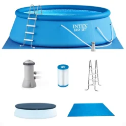Intex 15ft X 48in Easy Set Above Ground Inflatable Pool W/ Pump And Solar Cover -Intex GUEST 818f1e68 5534 4951 84e7 ecffdc99dc6f