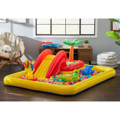 Intex 100" X 77" Inflatable Ocean Play Center Kids Backyard Kiddie Pool & Games 2 Intex 100" X 77" Inflatable Ocean Play Center Kids Backyard Kiddie Pool & Games - Image 2
