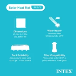 Intex Solar Mat Water Heater - Black Bundled W/ Wall-Mounted Automatic Skimmer -Intex GUEST 8315f5c3 2730 467c 8c83 254ba591b9be