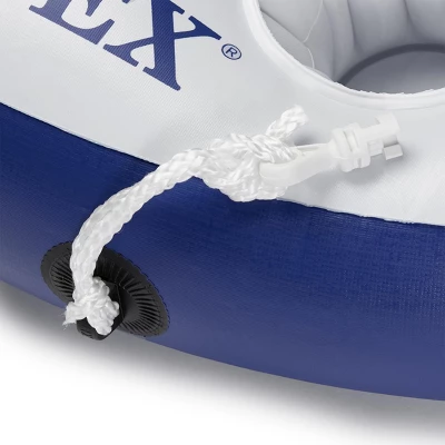 Intex Inflatable Floating Cooler Bundled With 1 Person Lounger Floating Tube (4 Pack) 4 Intex Inflatable Floating Cooler Bundled With 1 Person Lounger Floating Tube (4 Pack) - Image 4