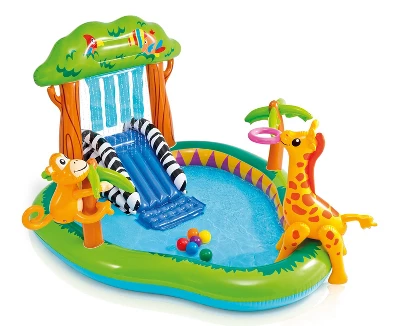 Intex Jungle Play Center Inflatable Pool With Sprayer 1 Intex Jungle Play Center Inflatable Pool With Sprayer