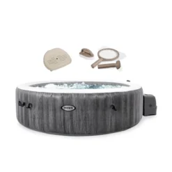 Intex PureSpa Plus Greywood Inflatable Hot Tub Bubble Jet Spa, Hot Tub Maintenance Accessory Kit, And Slip Resistant Inflatable Removable Hot Tub Seat -Intex GUEST 8a2b6b7b d6f1 4d86 98de 7a9ac88dcbcf