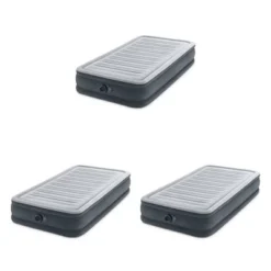 Intex Comfort Deluxe Dura-Beam Plush Pillow Top Inflatable Lightweight Airbed Mattress With Built-In Pump And Carrying Case, Twin (3 Pack) -Intex GUEST 8cdf9f33 568a 43dd 9e56 604ef7aa3976