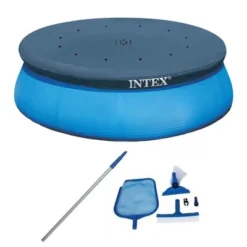 Intex Swimming Pool Maintenance Kit W Vacuum & Pole & 15 Ft Easy Set Pool Cover -Intex GUEST 8cf7dd8f 40fc 4dcd 84dd 6137ce28a8f8