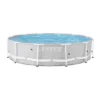 Intex 26710EH Prism 12 Foot X 30 Inch Prism Frame 6 Person Outdoor Round Above Ground Swimming Pool With Easy Set-Up, (Filter Pump Not Included)