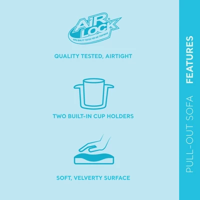 Intex Inflatable Pull-Out Sofa Bed Sleep Away Futon Couch, Queen, Gray (2 Pack) 2 Intex Inflatable Pull-Out Sofa Bed Sleep Away Futon Couch, Queen, Gray (2 Pack) - Image 2