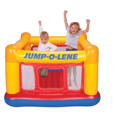Intex Inflatable Jump-O-Lene Ball Pit Bouncer Bounce House W/ 100 Play Balls 2 Intex Inflatable Jump-O-Lene Ball Pit Bouncer Bounce House W/ 100 Play Balls - Image 2