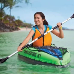 Intex Challenger K1 1-Person Inflatable Sporty Kayak + Oars And Pump | 68305EP -Intex GUEST 954b850c 147b 4bce 9003 6b0934fdb0a1