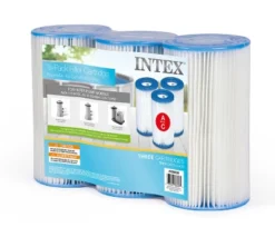 Intex Replacement Type A Filter Cartridge For Above Ground Pools 3-Pack