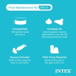 Intex Deluxe Automatic Surface Skimmer Bundled With Maintenance Kit W/ Vacuum & Pole, Swimming Pool Cleaning Tools For Above Ground And InGround Pools 8 Intex Deluxe Automatic Surface Skimmer Bundled With Maintenance Kit W/ Vacuum & Pole, Swimming Pool Cleaning Tools For Above Ground And InGround Pools -Intex GUEST 98a87cc1 03f5 45d1 b81c 4fb412ad26e3