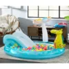 Intex 57165EP Gator Outdoor Inflatable Kiddie Pool Water Play Center With Slide