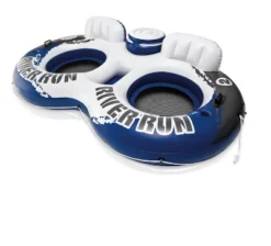 Intex River Run II Inflatable 2 Person Float W/ Cooler And 6 Single Rider Floats