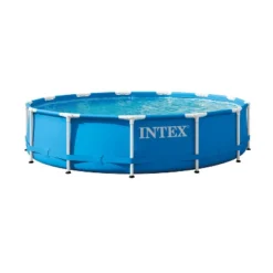 Intex 13' X 33" Metal Frame Above Ground Pool With Filter Pump: Steel Frame, Vinyl Liner, For Ages 6+ -Intex GUEST a4113597 3895 407d 98c5 9c38fdfec437
