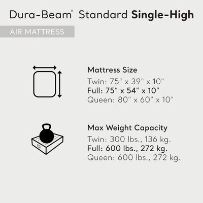 Intex 64102E Dura-Beam Standard Series Single Height Inflatable Airbed, Full 2 Intex 64102E Dura-Beam Standard Series Single Height Inflatable Airbed, Full - Image 2