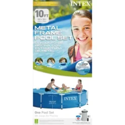 Intex 28201EH 10' X 30" Metal Frame Round Above Ground Swimming Pool With Pump -Intex GUEST a67763b8 685a 4dde 81ff 7f8f7b55e8ed