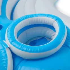 Intex 56299EP 145 X 125 X 20 Inch Splash N Chill Inflatable Lake And Pool Relaxation Island Lounger Seat For Up To 7 Adults, Blue And White -Intex GUEST ad629e49 c1e6 4ac8 9ca4 29cd011c775a