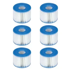 Intex 29001000000 B01DEMGBAI Intex-29001E PureSpa Type S1 Easy Set Pool Filter Cartridges, (6 Fil, 1-Pack, Blue