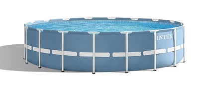 Intex 18ft X 48in Prism Frame Pool Set With Filter Pump, Ladder, Ground Cloth & Pool Cover 1 Intex 18ft X 48in Prism Frame Pool Set With Filter Pump, Ladder, Ground Cloth & Pool Cover