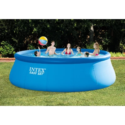 Intex Above Ground Swimming Pool, Ladder With Pump And 15’ Pool Debris Cover 3 Intex Above Ground Swimming Pool, Ladder With Pump And 15’ Pool Debris Cover - Image 3