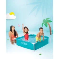 Intex 4 Foot X 12 Inch Miniature Durable Vinyl Outdoor Above Ground Frame Kiddie Swimming And Teaching Baby Pool For Ages 3 And Up, 2 Pack, Blue -Intex GUEST b880f9c2 4fe5 4578 85ab 280152f379d0