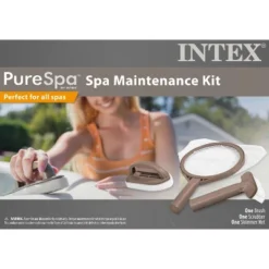 Intex PureSpa Hot Tub And Spa Maintenance Accessory Kit With Curved Brush, Mesh Net Skimmer, And Scrubber For Inflatable PureSpa Home Hot Tubs -Intex GUEST b9906990 e12c 45ee 926c 26de5a57acbe