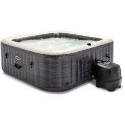 Intex 6-Person PureSpa Greystone Deluxe Square Bubble Spa Seat 77" X 77" X 28" -Intex GUEST baca3286 918c 436a b88b 062aea352fe2