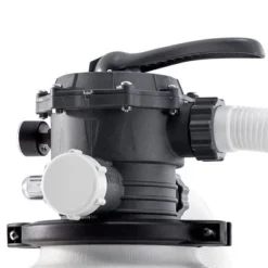 Intex 26679EG 16-Inch 2,150 GPH Krystal Clear Saltwater System And Sand Filter Pump With Automatic Timer And GFCI For Above Ground Pools, Gray