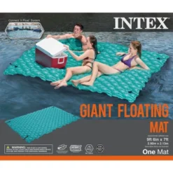 Intex 56841EP Giant Inflatable Floating Water Pool Lake Mat Platform Pad, Teal -Intex GUEST bd579467 493e 4626 89ce 66bd54ded94e
