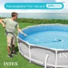 Intex ZR200 Rechargeable Cordless Swimming Pool And Spa Vacuum Cleaner  With Telescoping Handle And 2 Interchangeable Brush Heads