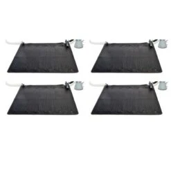 Intex Solar Mat Above Ground Swimming Pool Water Heater, Black (4 Pack) -Intex GUEST c4cacd41 fbf7 42d7 bd36 d16873928cf9