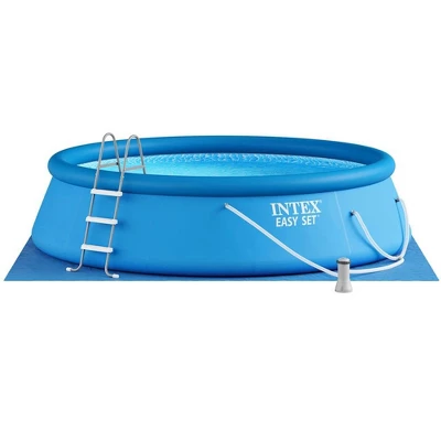 Intex 15ft X 42in East Set Set Swimming Pool With Filter Pump & Maintenance Kit 1 Intex 15ft X 42in East Set Set Swimming Pool With Filter Pump & Maintenance Kit