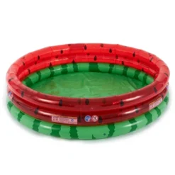 Intex 66-Inch Round Inflatable Outdoor Kids Swimming And Wading Watermelon Pool And Small Plastic Multi-Colored Fun Ballz With Carrying Bag -Intex GUEST c98ecc95 3a11 4293 ac52 a2cfb89d5b70