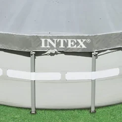 Intex 28041E UV Resistant Deluxe Debris Pool Cover For 18-Foot Intex Ultra Frame Round Above Ground Swimming Pools With Drain Holes, Gray -Intex GUEST cbfa8ec7 ba9f 490b a955 50426813386e
