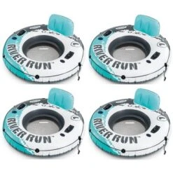Intex Aqua River Run 1 Inflatable Floating Lake Tube 53" Diameter 4-Pack