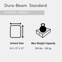Intex Dura-Beam Standard Series Downy Airbed With Built-In Foot Pump, Full Size