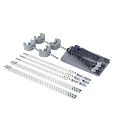 Intex 28054E Protective UPF 50 Plus Easy To Install Waterproof Canopy Cover For 9 Foot Or Smaller Rectangular Swimming Pools, Grey 1 Intex 28054E Protective UPF 50 Plus Easy To Install Waterproof Canopy Cover For 9 Foot Or Smaller Rectangular Swimming Pools, Grey