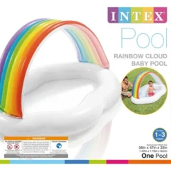 Intex 57141EP Round Inflatable Rainbow Cloud Outdoor Baby Pool For Ages 1-3 Years Old -Intex GUEST d2b658cd b7d3 43f5 baac e8b17de536db