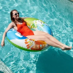 Intex 58202EP Inflatable 48" Color Whirl Tube Swimming Pool Raft With Handles -Intex GUEST d309f006 05e1 4d08 9187 7a4a3c6e866c