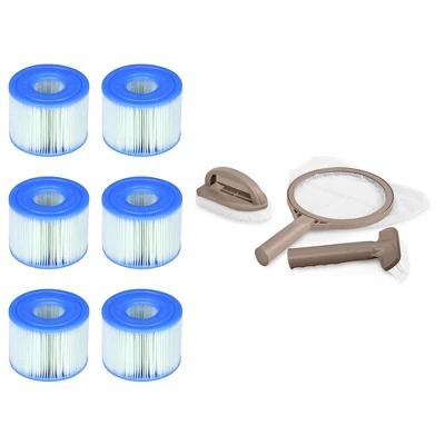 Intex PureSpa Type S1 Easy Set Pool Filter Cartridges (6 Filters) & Cleaning Kit 6 Intex PureSpa Type S1 Easy Set Pool Filter Cartridges (6 Filters) & Cleaning Kit - Image 6