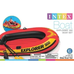 Intex Explorer 300 Compact Inflatable Three Person Raft Boat | 58332EP -Intex GUEST d51dead5 9d15 44ff b15b 44d8afcb1aeb 2