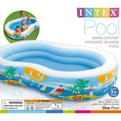 Intex 8.6ft X 5.25ft X 18in Swim Center Inflatable Ocean Side Swimming Pool -Intex GUEST db081541 c888 47b2 b86a dfb71a44ebb7