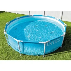Intex 28207EH 10 Feet X 30 Inch Rust Resistant Steel Metal Frame Outdoor Backyard Above Ground Circular Beachside Swimming Pool With Filter Pump -Intex GUEST db482701 643e 46c5 93b0 95f023e19589