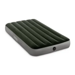 Intex Dura-Beam Standard Downy Air Mattress W/Built-In Foot Pump, Twin, 2 Pack