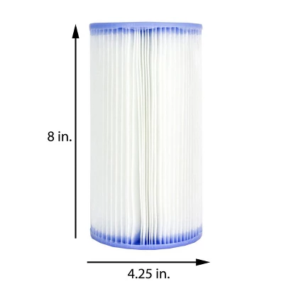 Intex Easy Set 18' X 48" Round Inflatable Above Ground Swimming Pool Set With Filter Pump, Ladder, Pool Cover, And Filter Cartridges (6 Pack) 5 Intex Easy Set 18' X 48" Round Inflatable Above Ground Swimming Pool Set With Filter Pump, Ladder, Pool Cover, And Filter Cartridges (6 Pack) - Image 5