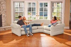 Intex Inflatable Corner Sectional Sofa W/ Cupholders & 12V Corded Electric Pump 7 Intex Inflatable Corner Sectional Sofa W/ Cupholders & 12V Corded Electric Pump -Intex GUEST e4a45809 f674 4228 9ff6 29b5ad44f59a